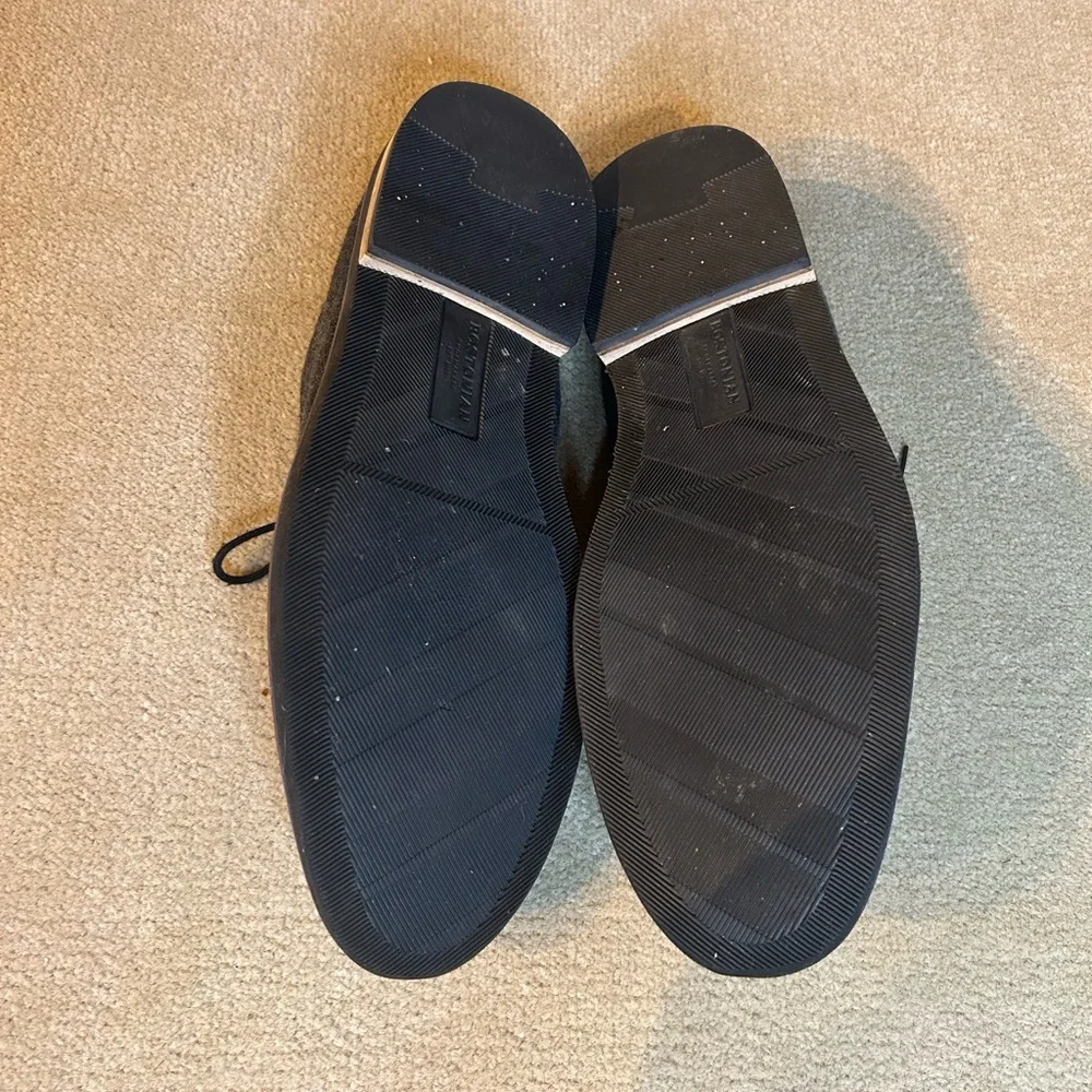 BOSTONIAN Men's Dezmin Plain Oxford Casual Dress Black Grey Wool Shoe Size 11